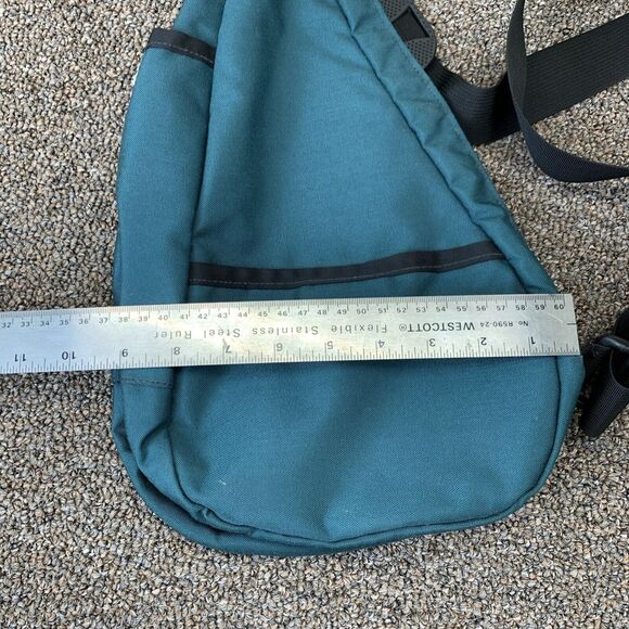 VINTAGE 90S SUTTER'S MILL GREEN Crodd Body BACKPACK USA MADE Book bag - Picture 11 of 13